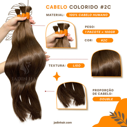 Cor 2c cabelo liso 100 gramas